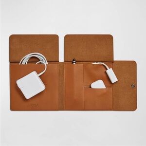 Shinola Brown Leather Tech Organizer- New In Box